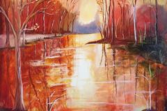Abend-am-Fluss-Oel